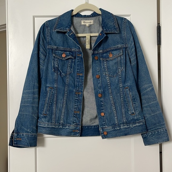 Madewell The Jean Jacket  Classic Blue Denim Jacket - Picture 8 of 13
